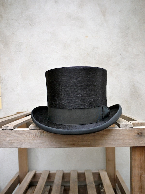 Edwardian Top Hat Black Olney Headwear tailsandtheunexpected