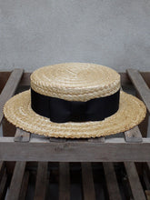Load image into Gallery viewer, Traditional Straw Boater Hat