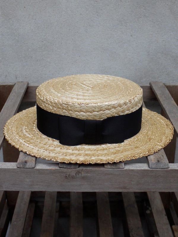 Straw Boater (Black Band)  Olney Headwear – tailsandtheunexpected