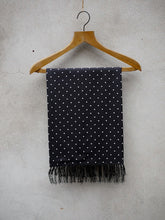 Load image into Gallery viewer, Polkadot Silk Scarf (Black)