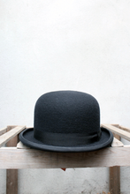 Load image into Gallery viewer, Black Bowler Hat