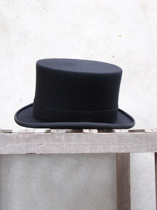 Fine Wool Top Hat (Black)