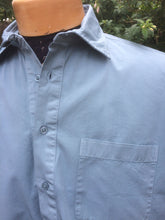 Load image into Gallery viewer, Work Shirt (Soft Sky) 100% Cotton Pullover work shirt 'Vintage Pattern'