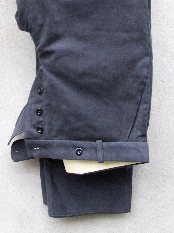 Tailored Moleskin Trousers Charcoal Grey