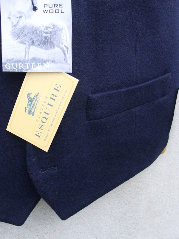 Mens Wool Waistcoat Blue Gurteen tailsandtheunexpected