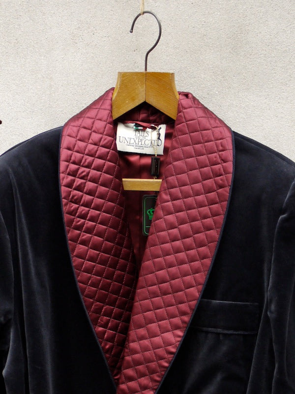 Smoking Jacket Burgundy (Velvet) Tails and the Unexpected