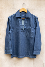 Load image into Gallery viewer, Denim Fisherman's Smock | Teddy (Blue)