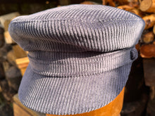 Load image into Gallery viewer, Corduroy Mariner Cap Marine Blue &#39;Lennon&#39;, &#39;Jackie Stewart&#39;.