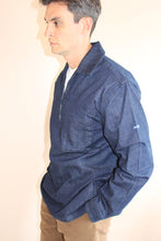 Load image into Gallery viewer, Denim Fisherman's Smock | Teddy (Blue)