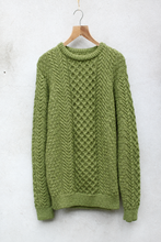 Load image into Gallery viewer, Cable Knit Jumper (Pear Green)