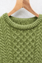 Load image into Gallery viewer, Cable Knit Jumper (Pear Green)