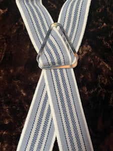 Clip-on Trouser Braces (Blue-Grey)