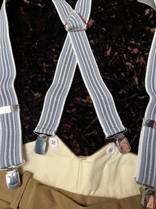 Clip-on Trouser Braces (Blue-Grey)