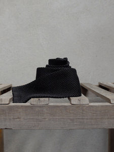 Silk Knit Tie (Black)