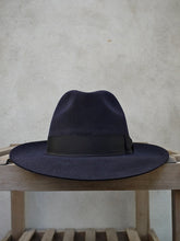 Load image into Gallery viewer, Brompton Trilby Hat (Navy)