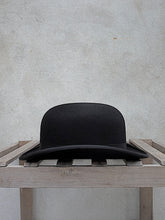 Load image into Gallery viewer, Black Fur-Felt Bowler Hat