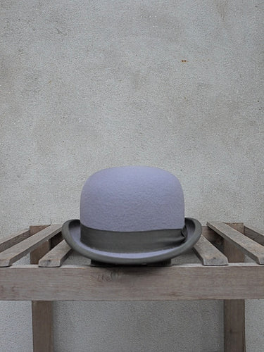 Grey Bowler Hat