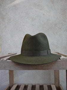 Crushable Trilby Hat (Olive)