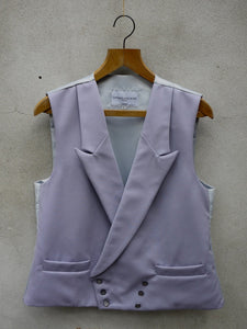 Morning Waistcoat | Double Breasted (Grey) Pure wool