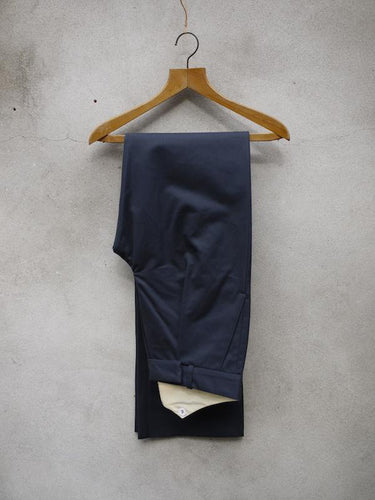 Fishtail Trousers | Cotton Drill (Navy)