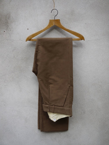 Fishtail Trousers | Moleskin (Tan)