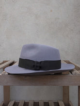 Load image into Gallery viewer, Fedora Trilby Hat (100% fur felt-Grey)