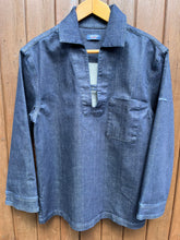 Load image into Gallery viewer, Denim Fisherman&#39;s smock by Saint James &#39;Teddy&#39;