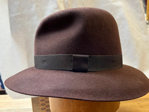 Foldaway Trilby Hat (Brown)