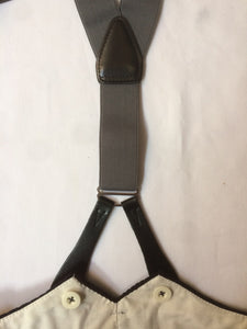 Trouser Braces (Steel Grey) leather end