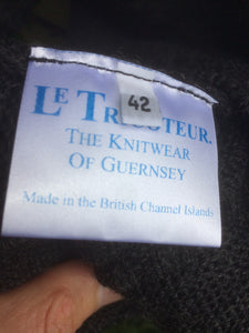 Guernsey Jumper (Charcoal Grey)