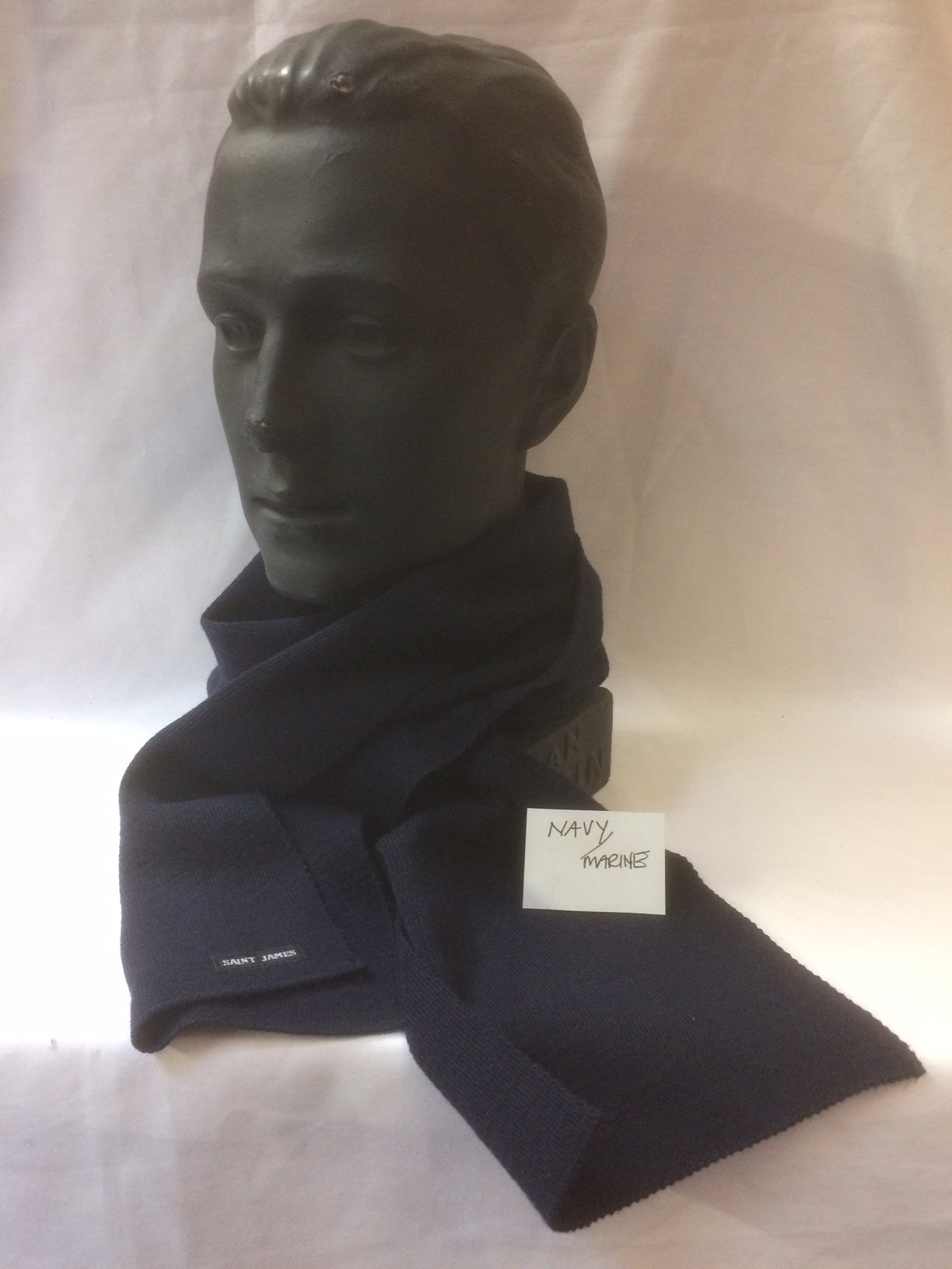 Woolly Knit Scarf (Navy)