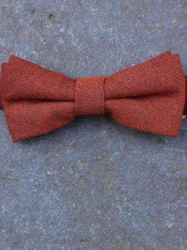 Tweed Wool Bow Tie (Rust)