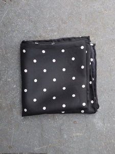 Pocket Square | Polka Dot (Black)