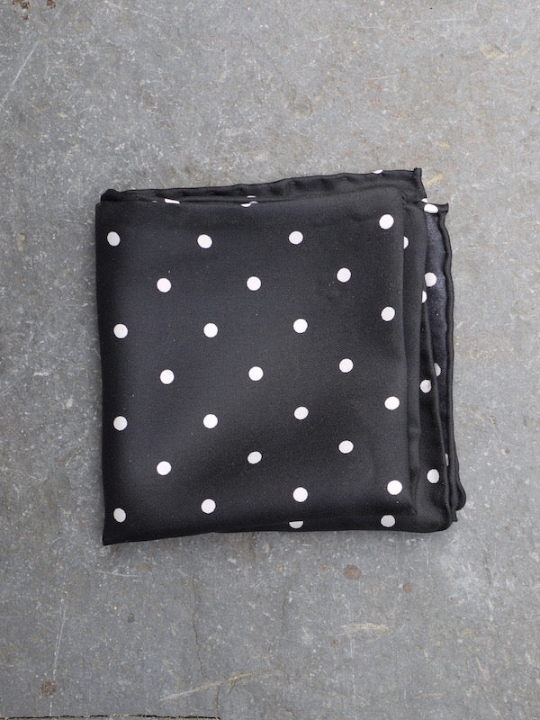 Pocket Square | Polka Dot (Black)
