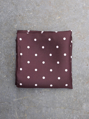 Pocket Square | Polka Dot (Burgundy)