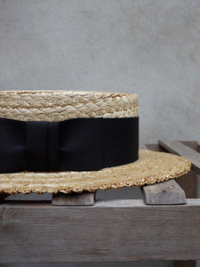 Traditional Straw Boater Hat