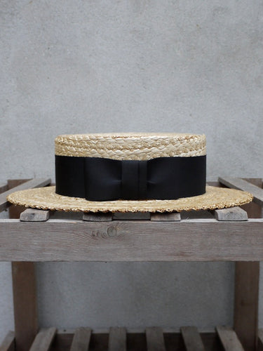 Traditional Straw Boater Hat