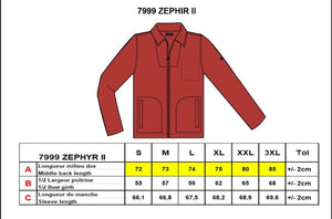 Zephyr 11 Navy Cotton Drill Zipper Jacket by Saint James
