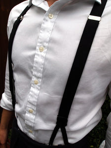 Trouser Slim Braces (Black)