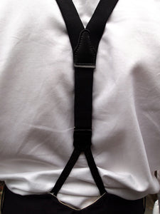 Trouser Slim Braces (Black)
