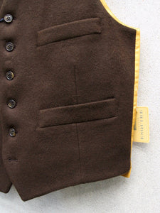 Wool Waistcoat (Chestnut Brown)