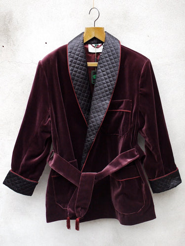 Smoking Jacket | Velvet (Burgundy)