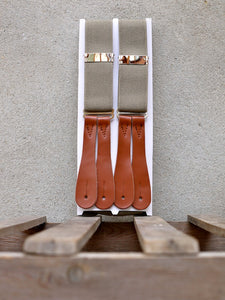 Trouser Braces (Khaki Brown)