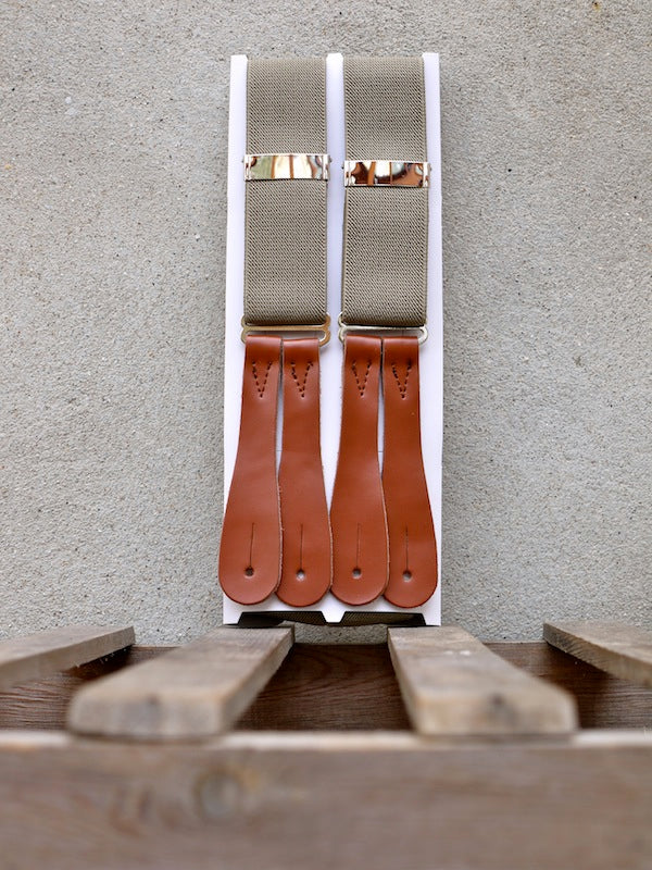 Trouser Braces (Khaki Brown)