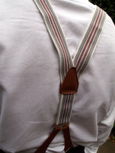 Load image into Gallery viewer, Trouser Braces (Red-Grey)