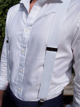 Load image into Gallery viewer, Trouser Braces | Clip-on (White) 35mm