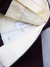 Load image into Gallery viewer, Tailored Corduroy Trousers (Burgundy)