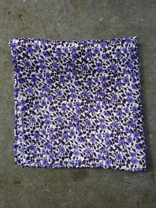 Pocket Square | Sketched Flower (Purple)