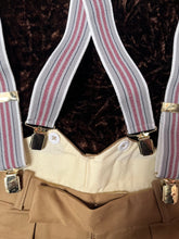 Load image into Gallery viewer, Clip-on Trouser Braces (Red-Grey)