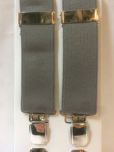 Load image into Gallery viewer, Wide 35mm.Braces Clip-On Steel Grey